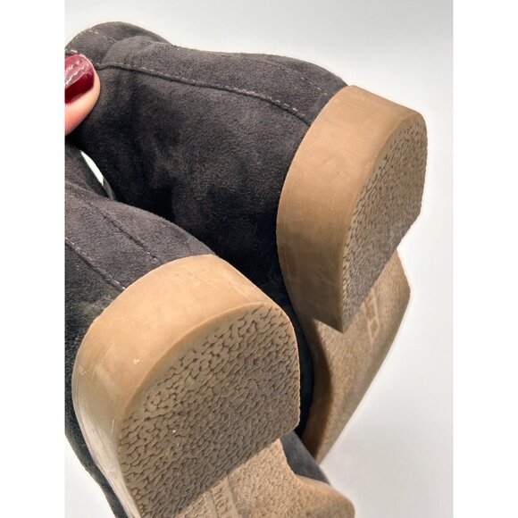 INDIGO RD Womens Dark Gray Faux Suede Chukka Boots Size 9M Ankle Booties - Picture 10 of 14